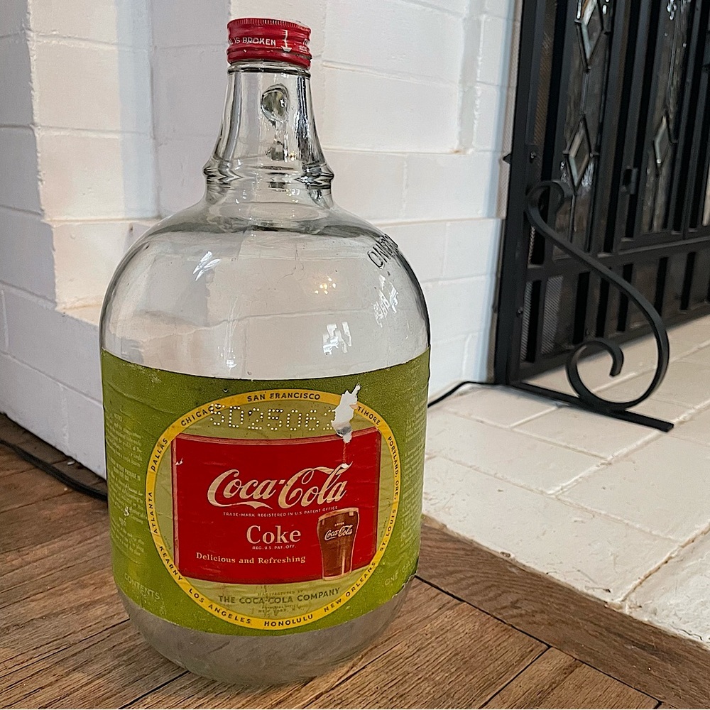 RARE 1920-30’s Coca-Cola 1 Gallon Glass Jug